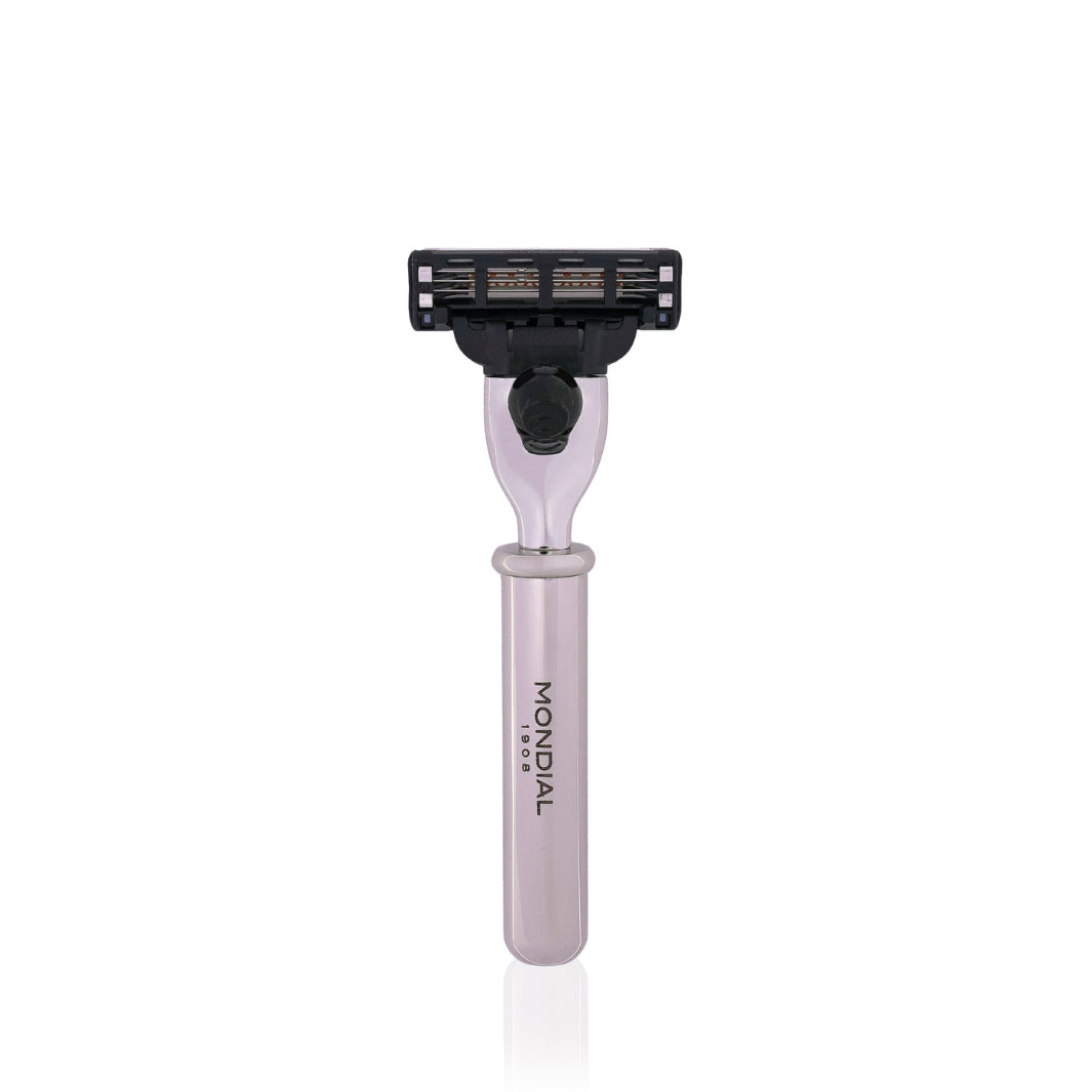 Chrome Plated Travel Size Razor Handle: Mach3.