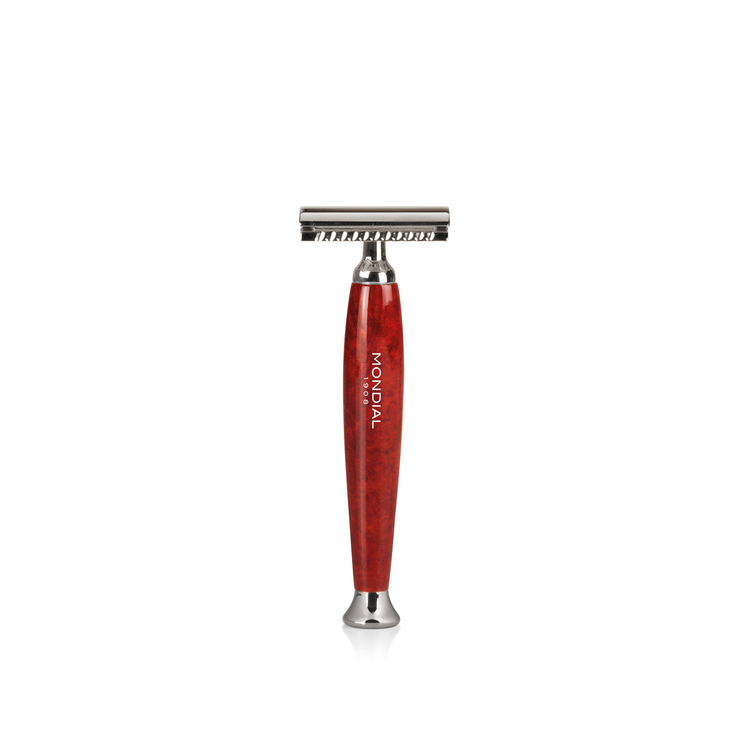Beethoven Safety Razor with Handle in Radica (Briar) Wood