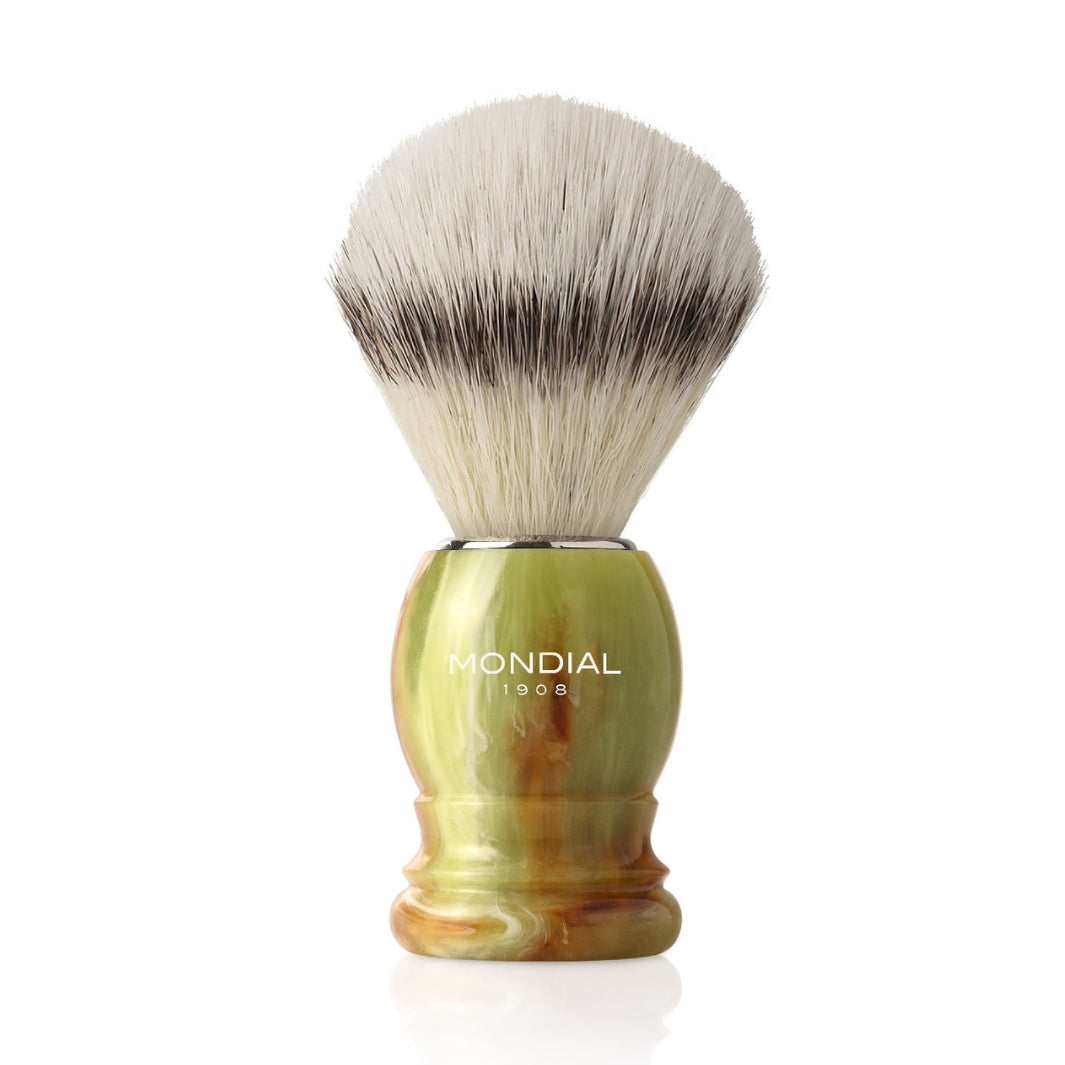 Hazel Onyx Shaving Brush with EcoSilvertip Synthetic Badger.