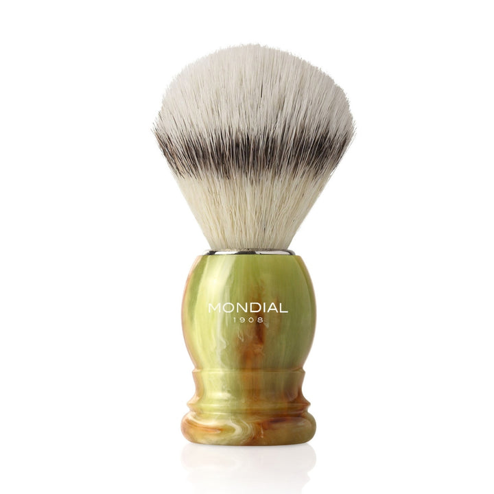 Hazel Onyx Shaving Brush with EcoSilvertip Synthetic Badger.