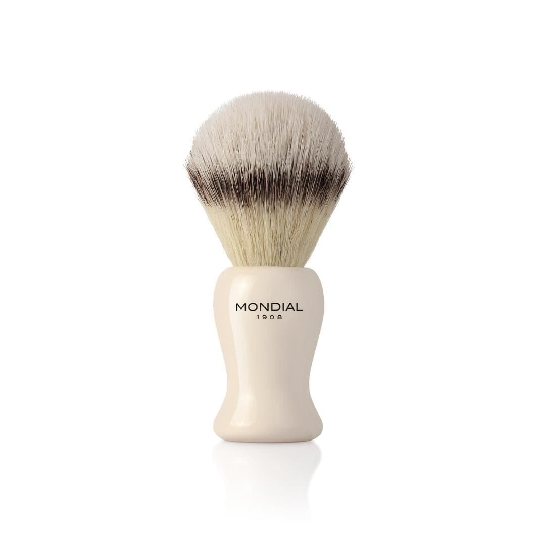 Baylis Shaving Set: Chrome Bowl Stand + EcoSilvertip Synthetic Brush + Razor.