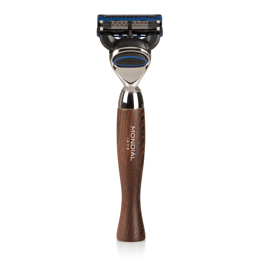 'Heritage' Cartridge Razor Handle in Wengé Wood.