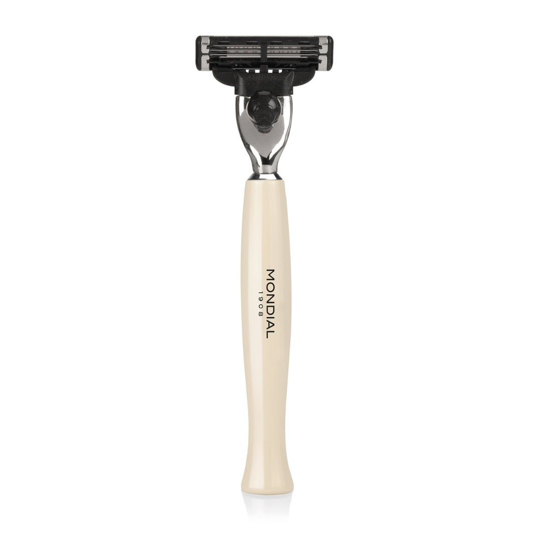 'Baylis' Cartridge Razor Handle in Ivory Resin.