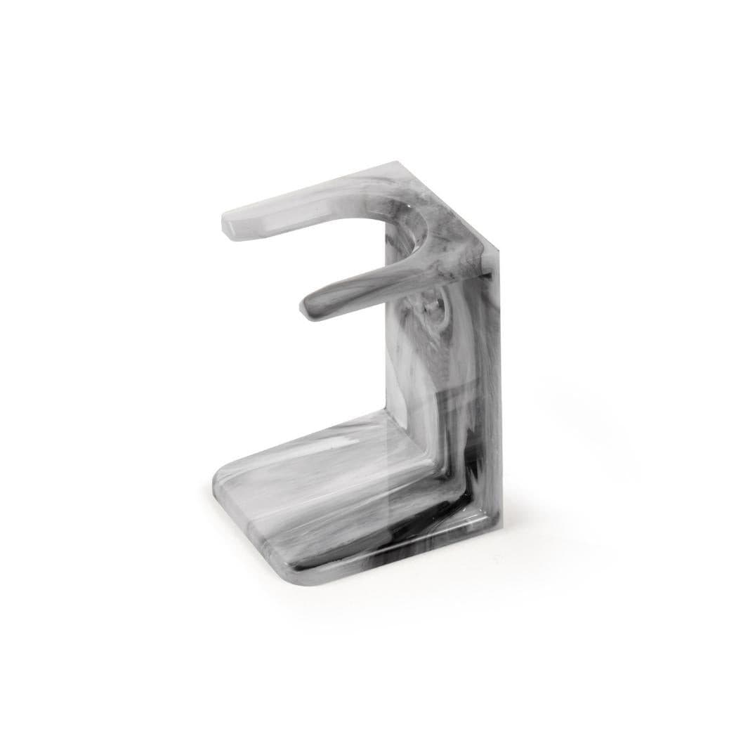 Gray Marble Brush Stand.