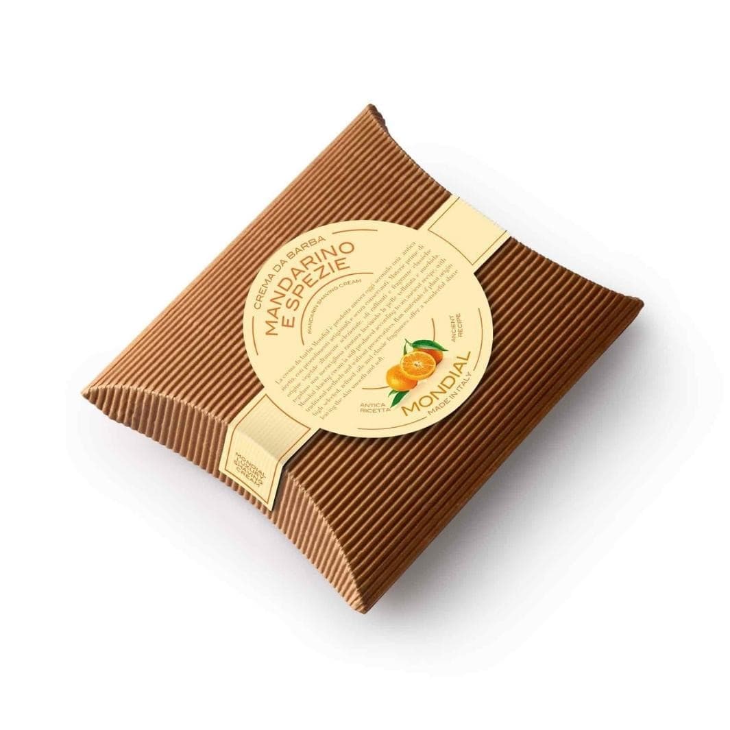 Mandarin & Spices Shaving Cream Wood Bowl Refill 125ml.