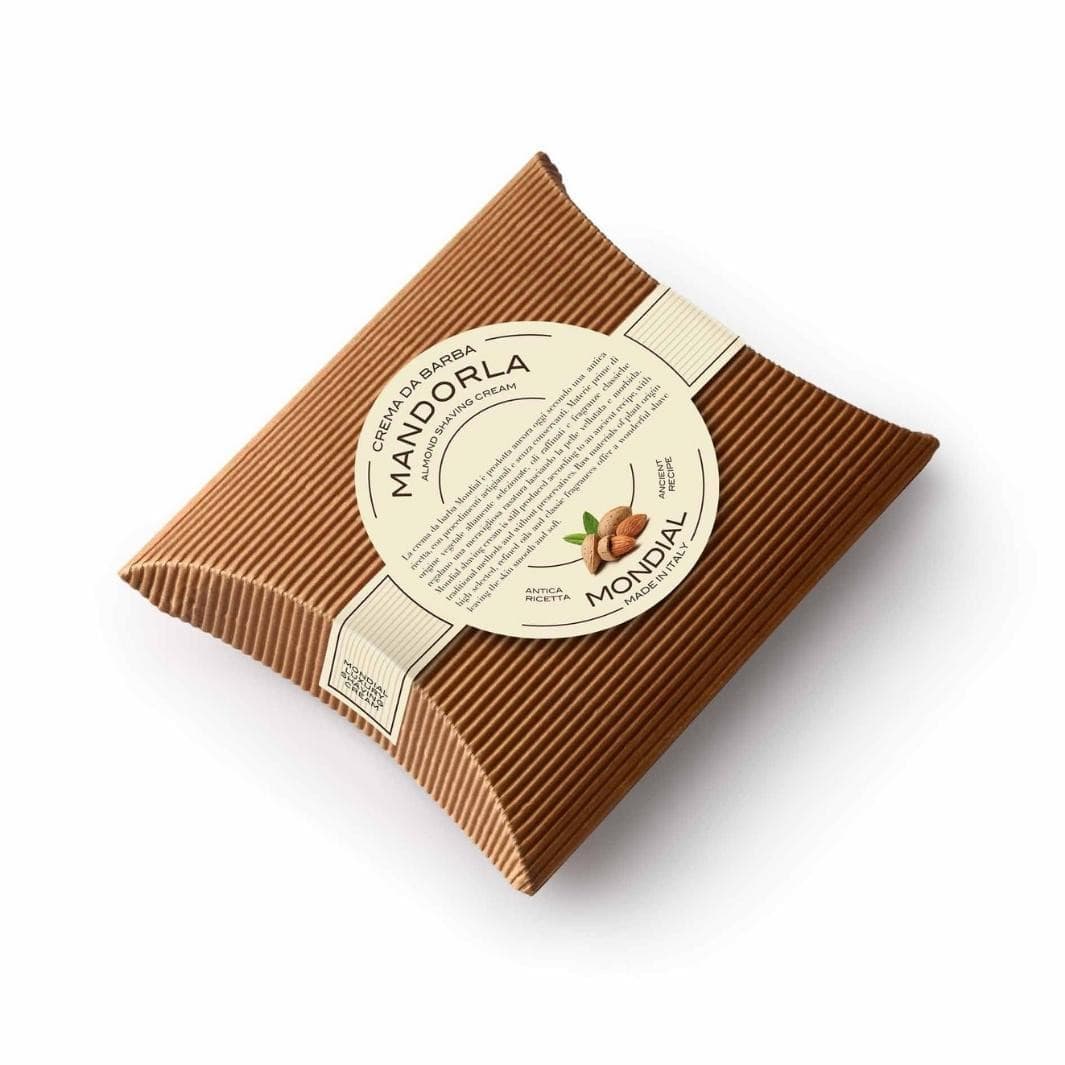 Almond Shaving Cream Wood Bowl Refill 125ml.