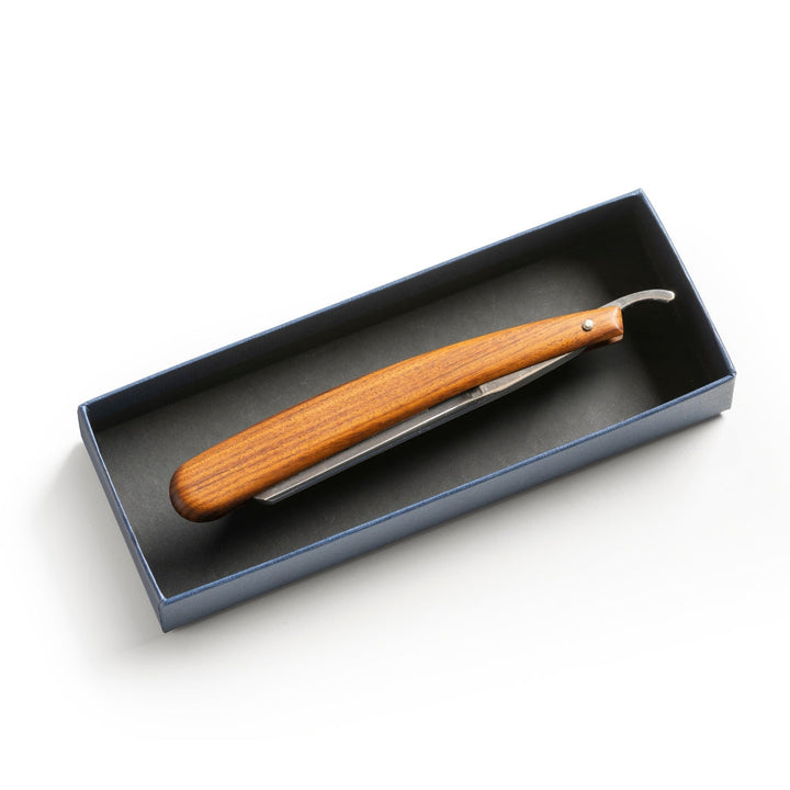 'Heritage' Straight Edge Razor with Rosewood Scales.