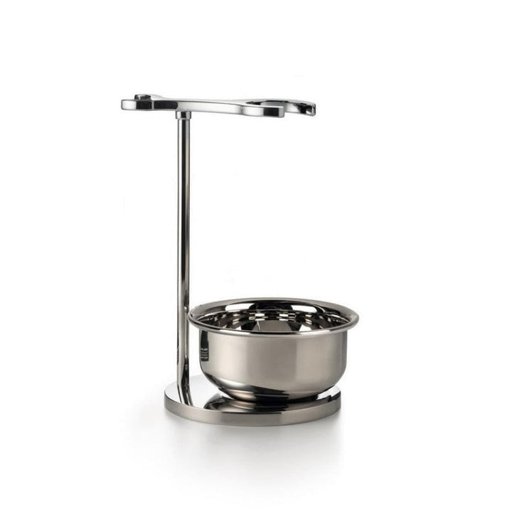 Razor + Brush 'T' Stand with Lathering Bowl.