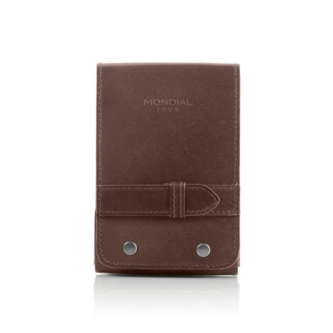 Beard & Moustache Grooming 3-Piece Travel Set in Tuscan Leather.