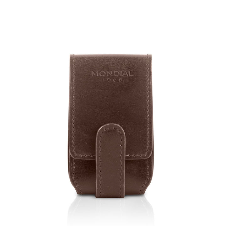 3-Piece Travel Razor & Manicure Set in Tuscan Leather.