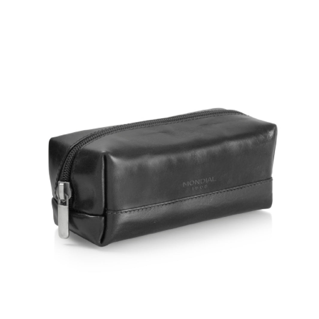 Small Shaving & Toiletry Kit Bag in Tuscan Leather.