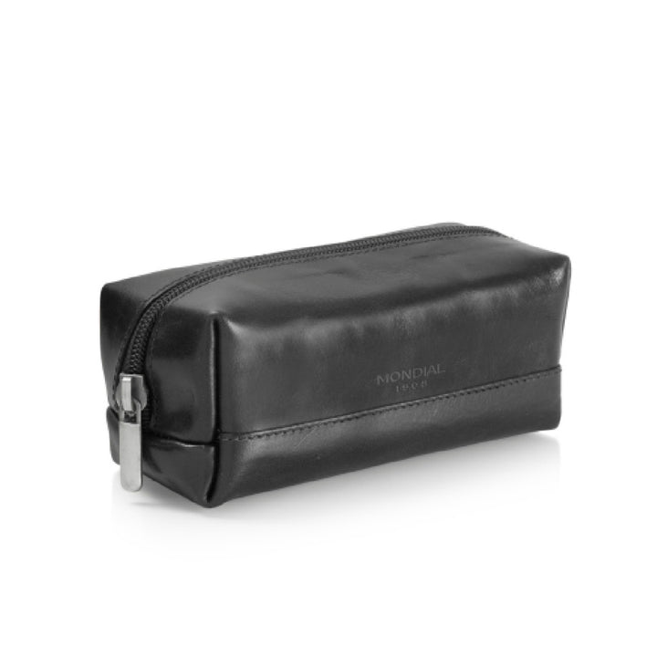 Small Shaving & Toiletry Kit Bag in Tuscan Leather.