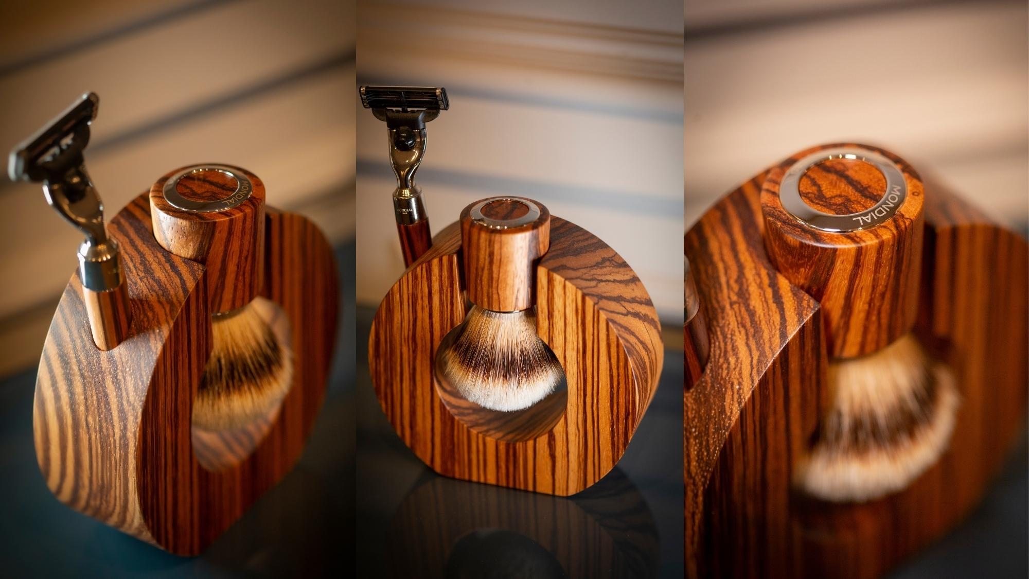 Neroli – Bergamot 140ml Mondial 1908 in & US Shaving Wood Bowl Shaving Cream