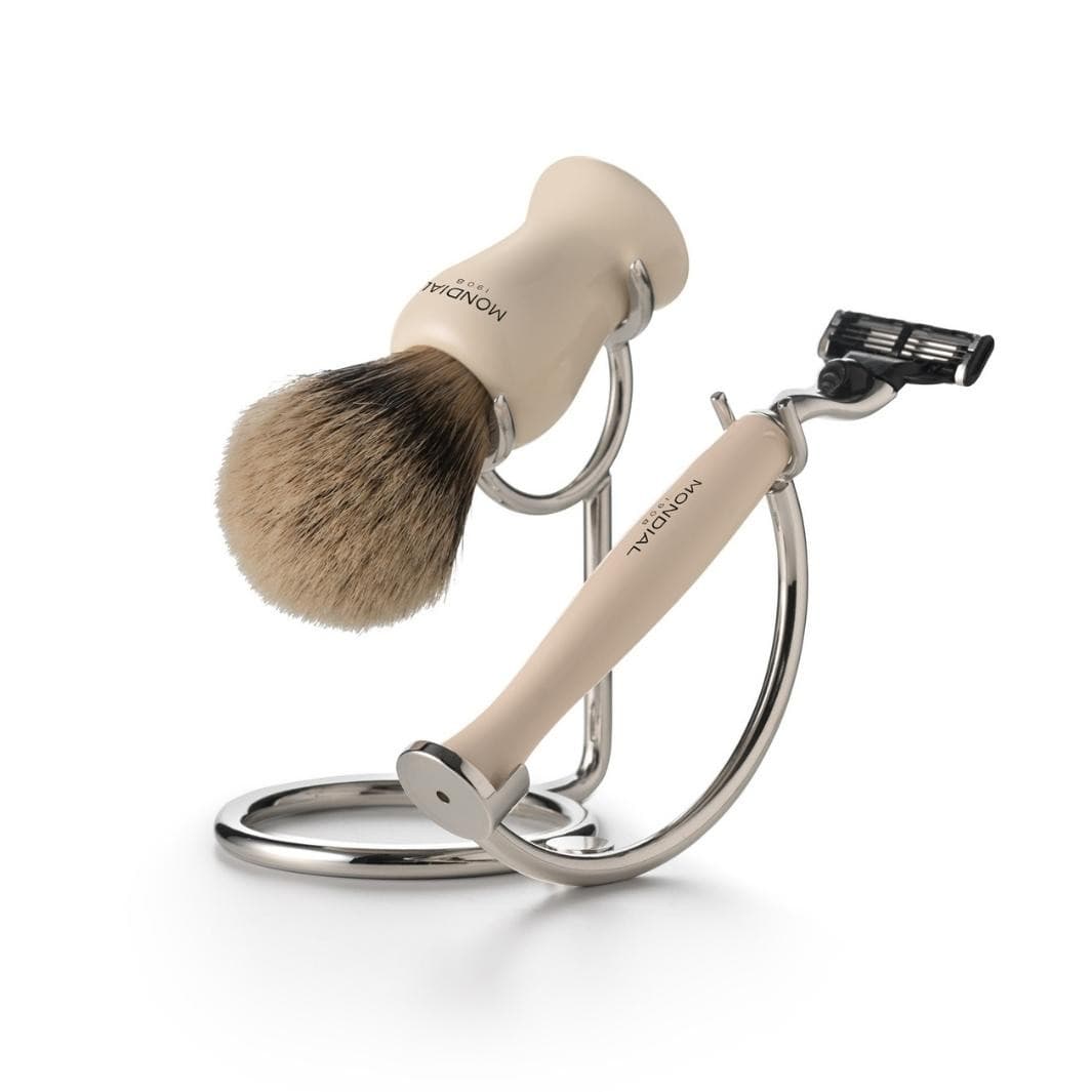 Razor + Brush Arc Cradle Stand.