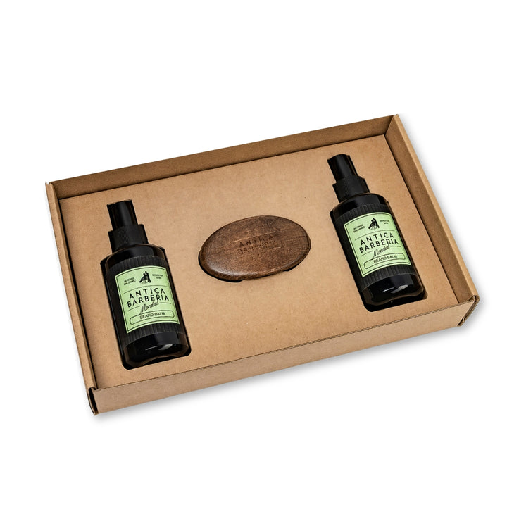 Balsamic Beard Care Gift Set: Beard Brush + 100ml Beard Balm &amp; Wash