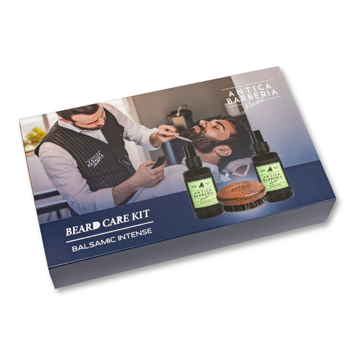 Balsamic Beard Care Gift Set: Beard Brush + 100ml Beard Balm &amp; Wash