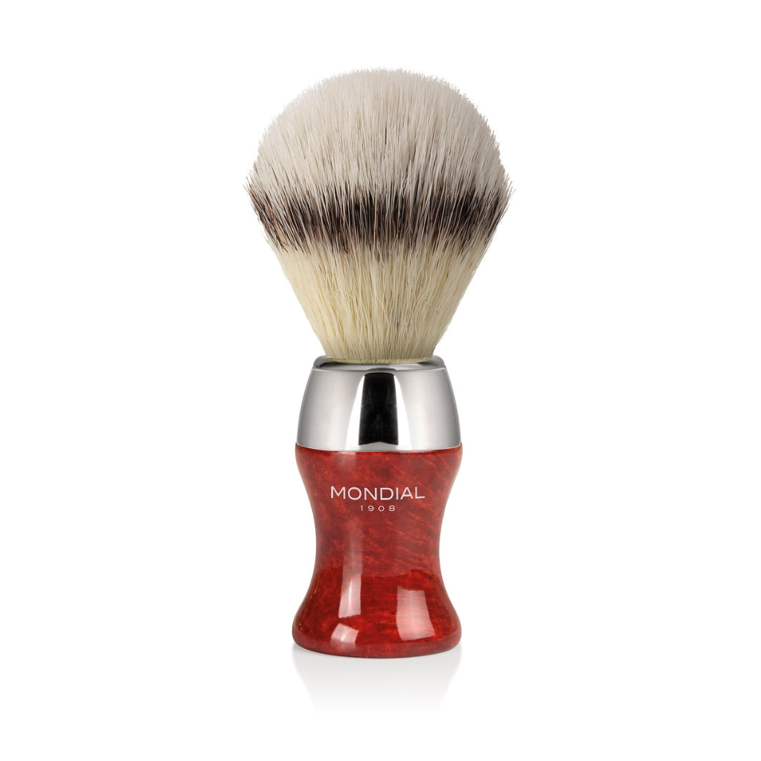 3-Piece Wet Shaving Set: 'Heritage' Radica (Briar) Wood with Bergamot & Neroli.