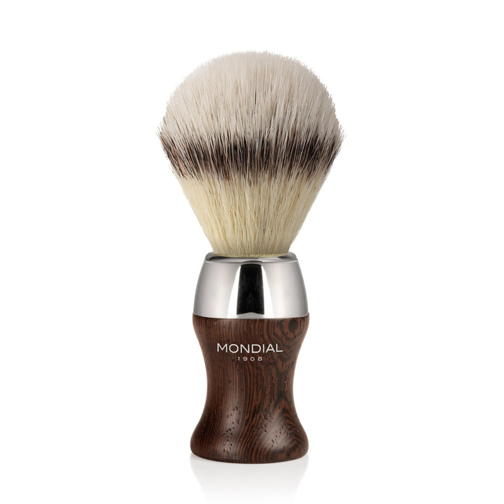 'Heritage' Wengé Wood Brush with EcoSilvertip Synthetic Badger.