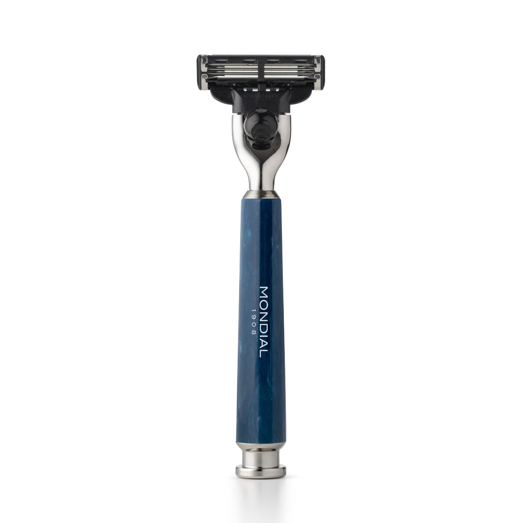 Forza Cartridge Razor Handle in Axolute Blue Resin