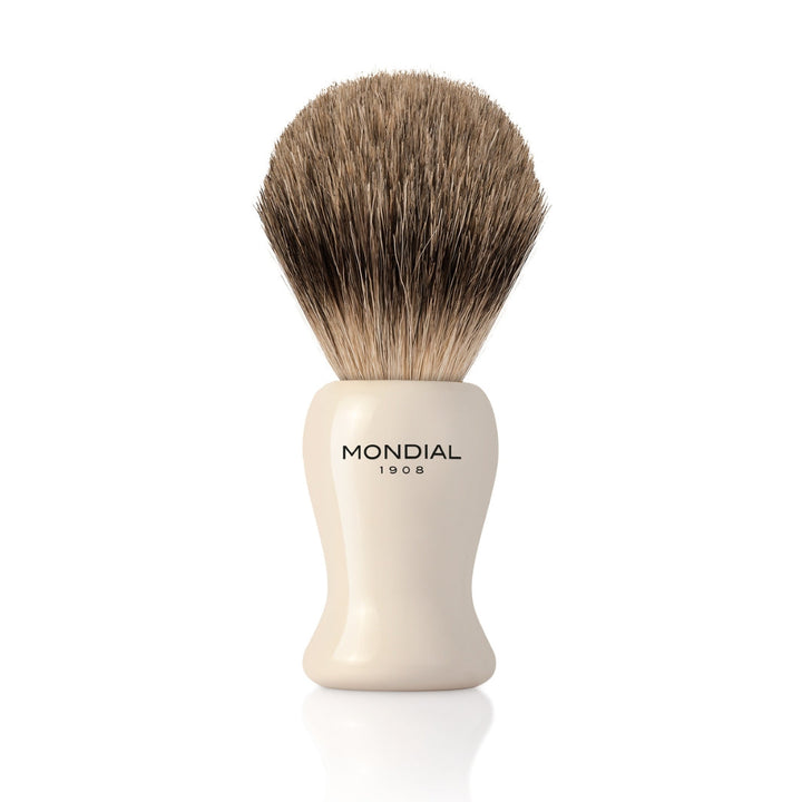 ‘Baylis' Ivory Resin Brush with Best Badger: Large.