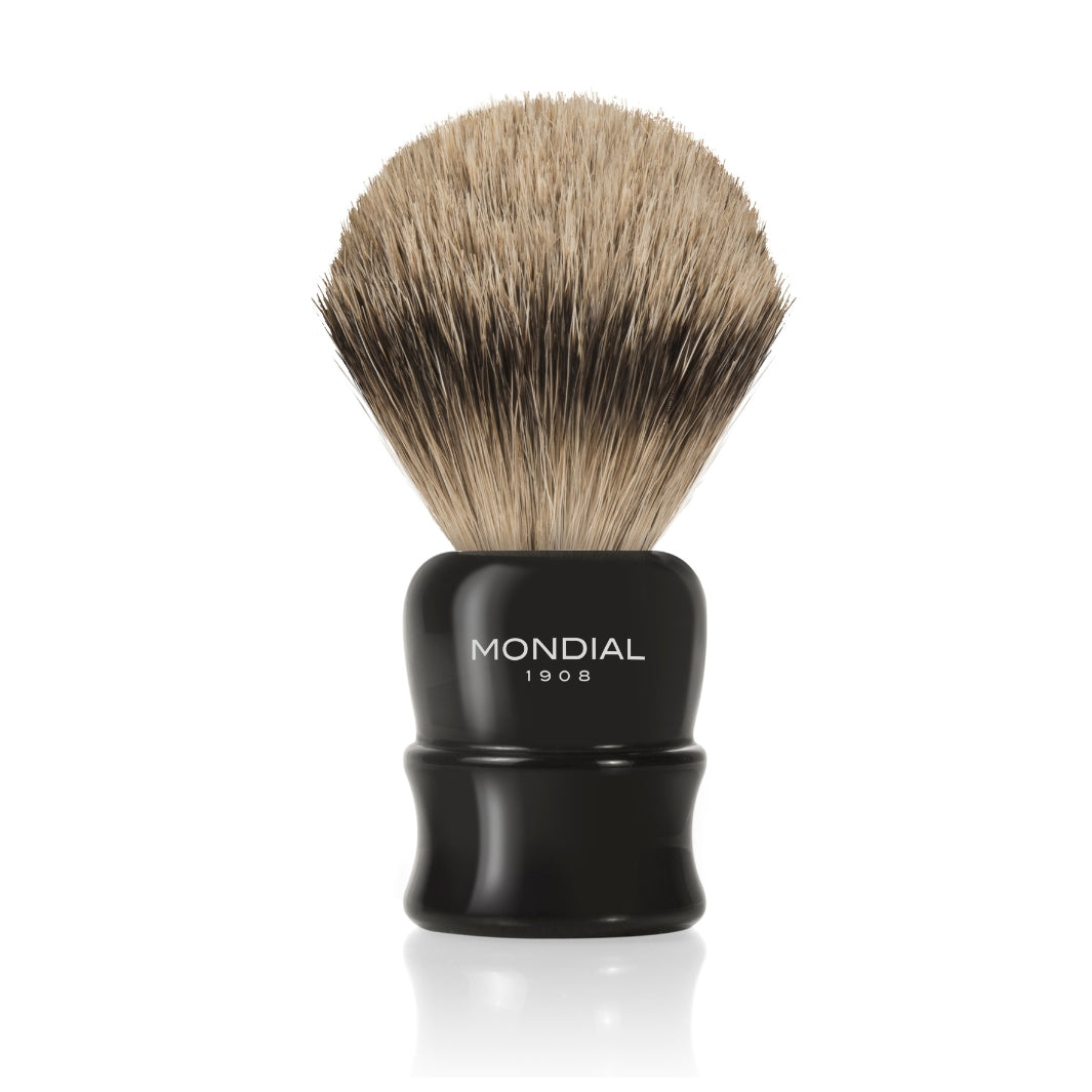 'Crosby' Black Resin Brush with Super Badger: XXL.