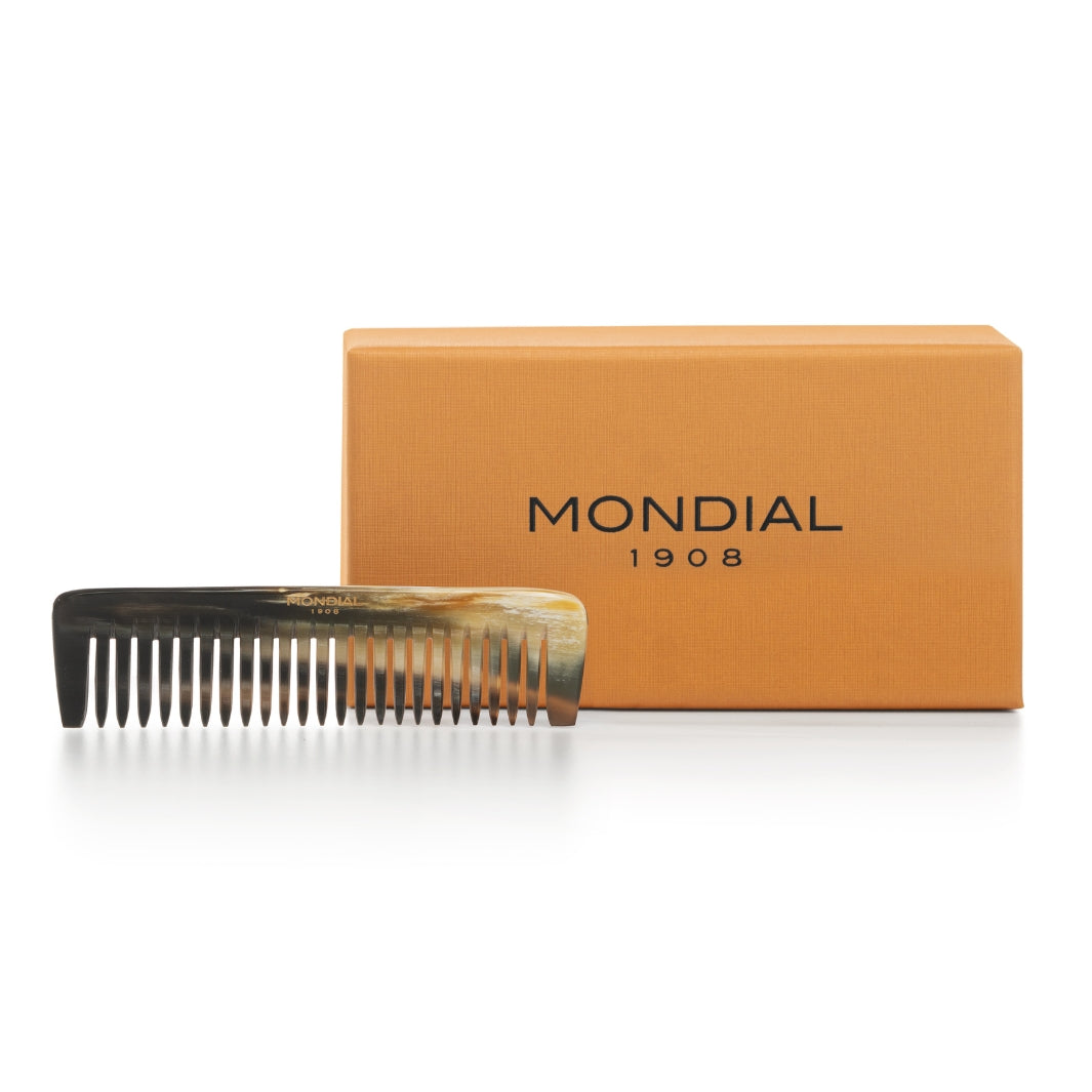 Large Tooth Natural Horn Hair Comb: 3.5".