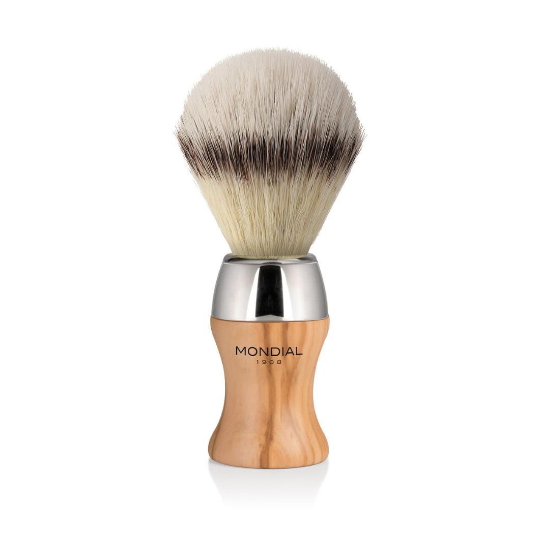'Heritage' Olive Wood Brush with EcoSilvertip Synthetic Badger.