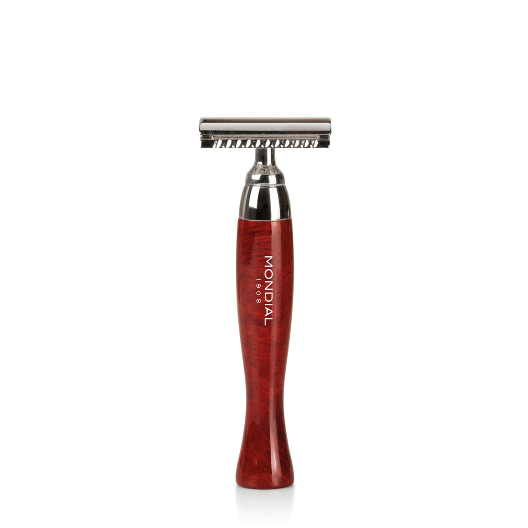 Radium 93 Razor Heritage Safety Razor with Handle in Radica (Briar) Wood – Mondial 1908 ...