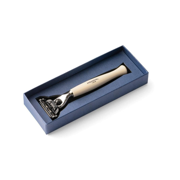 'Baylis' Cartridge Razor Handle in Ivory Resin.