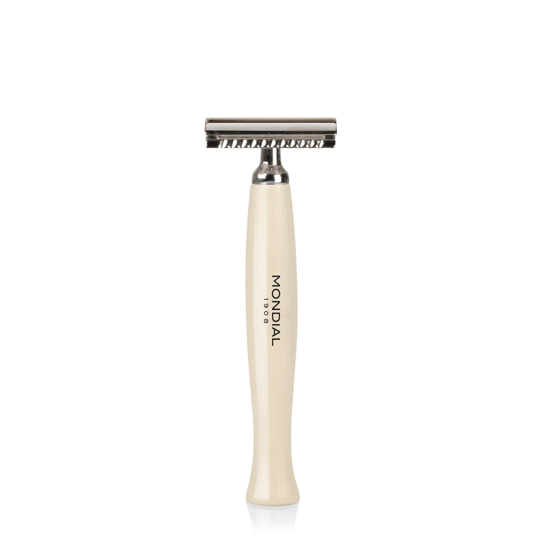 Baylis Safety Razor with Handle in Ivory Resin – Mondial 1908 Shaving US