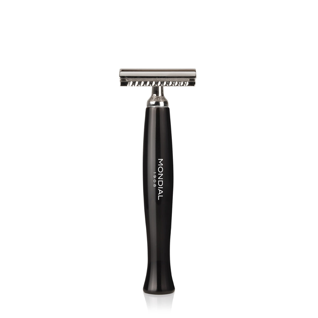 Mondial Razor 'Gibson' Safety Razor with Handle in Black Resin | Mondial 1908 ...
