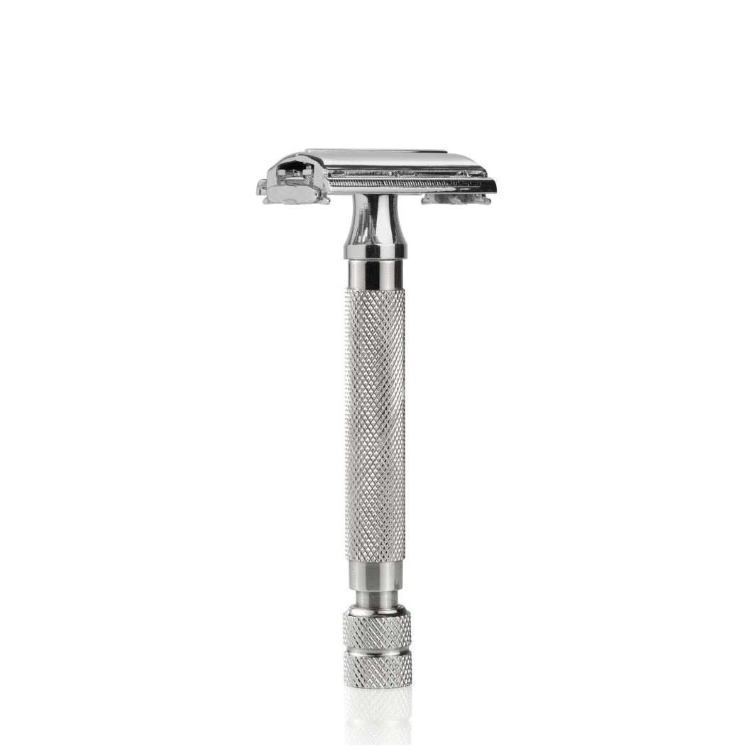 Double Edge Butterfly Safety Razor with Closed Comb.